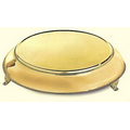 18" Gold Plated Round Cake Plateau/ Plate with 22" Base
